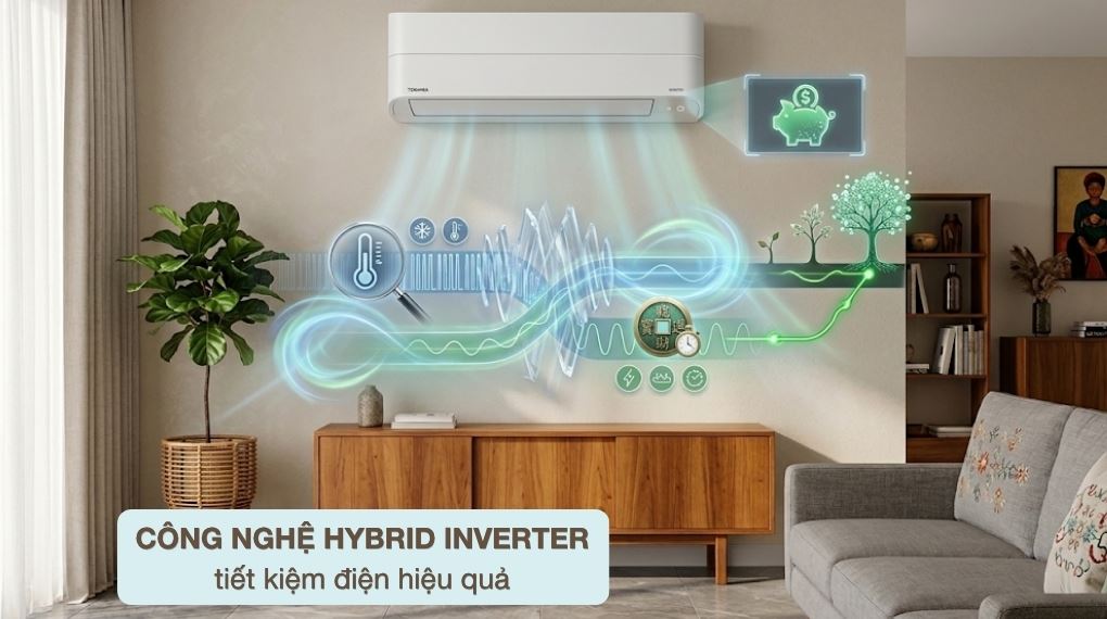 Điều hòa Toshiba Inverter 1 HP RAS-H10P2KCVG-V